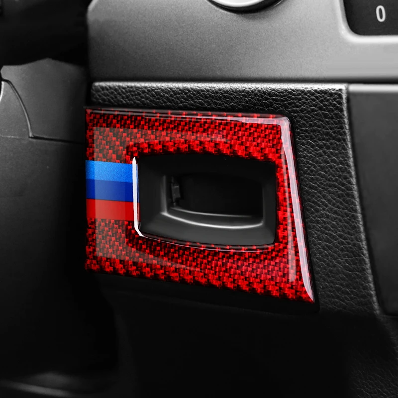 

For BMW E90 E92 E93 3 Series Interior Moulding M Performance Carbon Fiber Key Hole Ignition Switch Frame Car Stickers and Decals