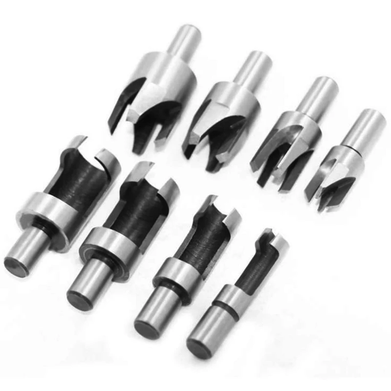Wood Plug Hole Cutter Set Dowel Cutting Tools Saw With Shank High Carbon Steel Drill Bit New | Инструменты