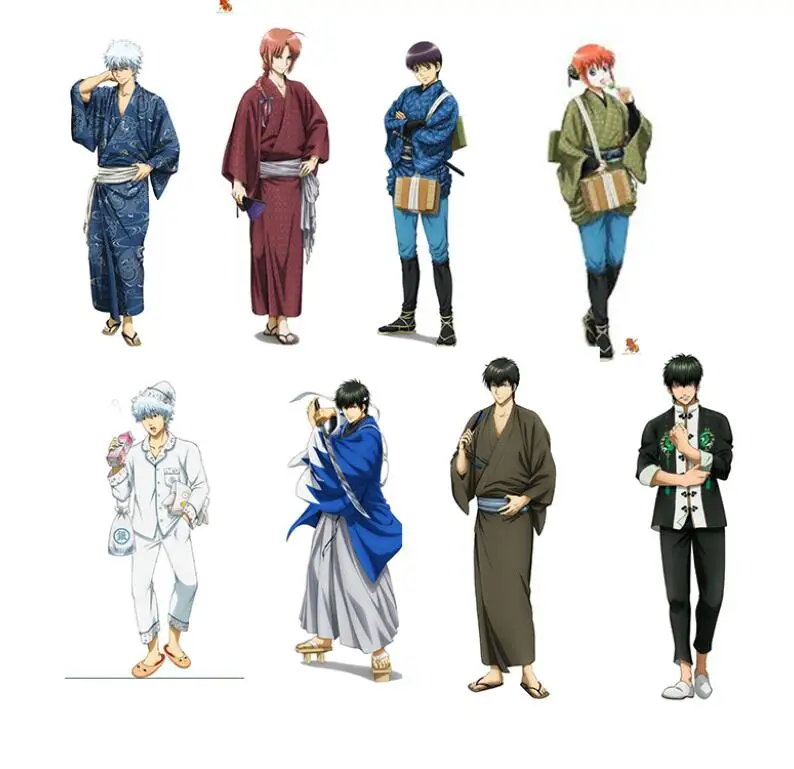 Аниме кимоно для косплея GINTAMA тема акриловый Декор Kagura Sadaharu Shimura Shinpachi Sakata Gintoki