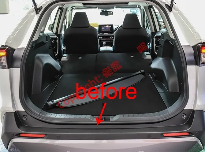 Защитная накладка на задний бампер из углеродного волокна для Toyota Rav4 2019 2020 |