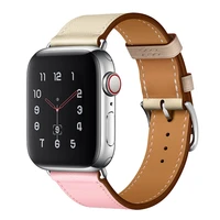 high quality leather loop band for iwatch 40mm 44mm sports strap tour band for apple watch 42mm 38mm series 2 3 4 5 6 7 se 45mm