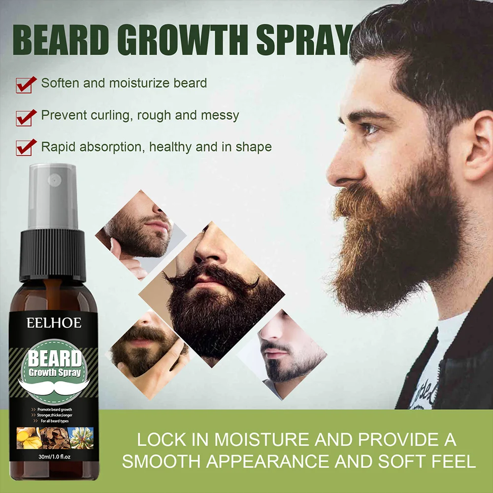 

30ml Anti Hair Loss Beard Oil Hair Growth Spray Essential Oil For Men Dry Hair Regeneration Repair Hair Loss Products Growth