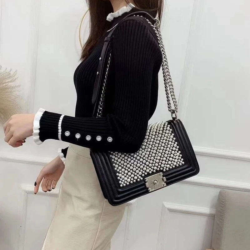 Лидер продаж высококачественные дизайнерские сумки на плечо с цепочкой женская