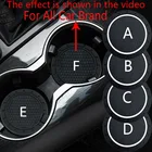 12 шт., автомобильный нескользящий коврик для подстаканника Renault Kadjar Captur Clio Megane RS Koleos Logan Scenic