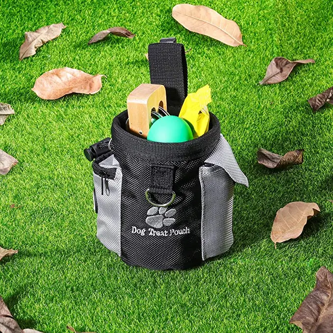 

Dog Treat Pouch Drawstring Carries Pet Toys Food Poop Bag Pouch Pet Hands Free Training Waist Bag Pet Puppy Products Supplies