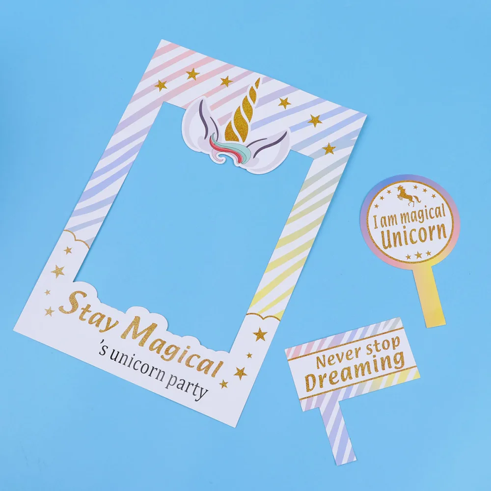 

Magical Rainbow Photo Frame Props Photo Booth Props Party Supplies For Baby Shower Birthday Party Favor