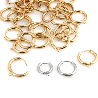5pcslot 10mm 20mm hoops earrings stainless steel hook earrings jewelry making materials earring buckles for diy jewelry finding
