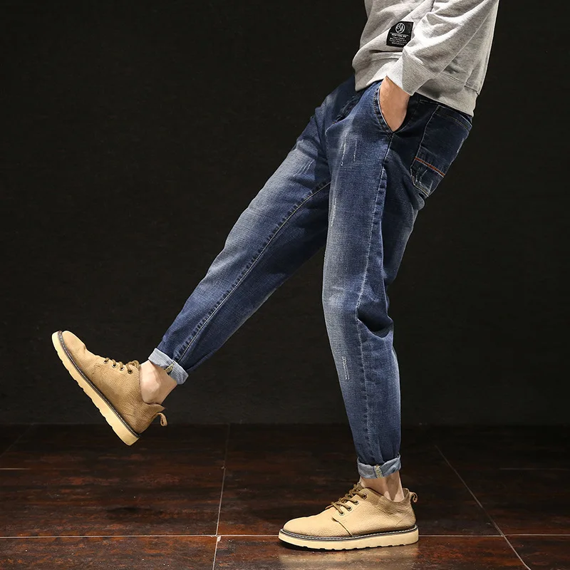 2020 New Fashion Denim Man Jeans Brand Mens High Quality Desinger Bike Classic Straight Plus Size 28-44 46 48 Hip Hop Streetwear | Мужская