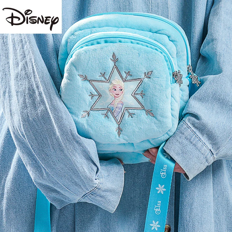 

Disney Frozen Cartoon Cute Shoulder Bag Fashion Messenger Bag Children's Casual Wallet Princess Aisha Coin Purse Kid's Gift