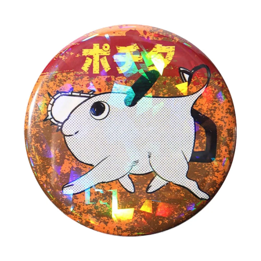 Anime Chainsaw Man Pochita Pin Badge Cosplay  Denji Makima Power Beam Angel Brooch Pins Accessories Props