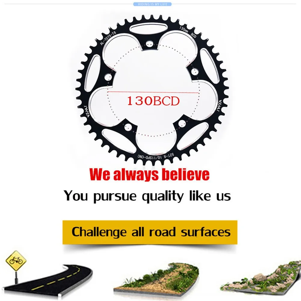 Цепь для электровелосипеда 54/56T кольцо из алюминиевого сплава цепь горного