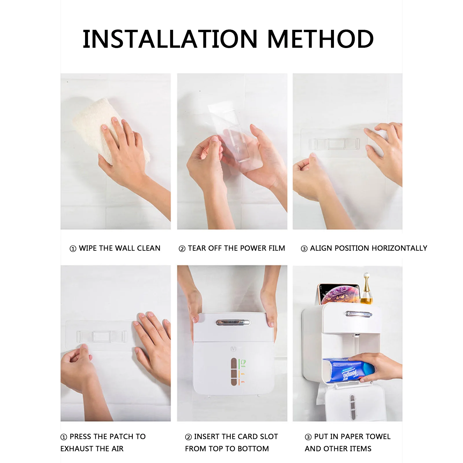 Водонепроницаемый настенный держатель для туалетной бумаги поднос рулонная