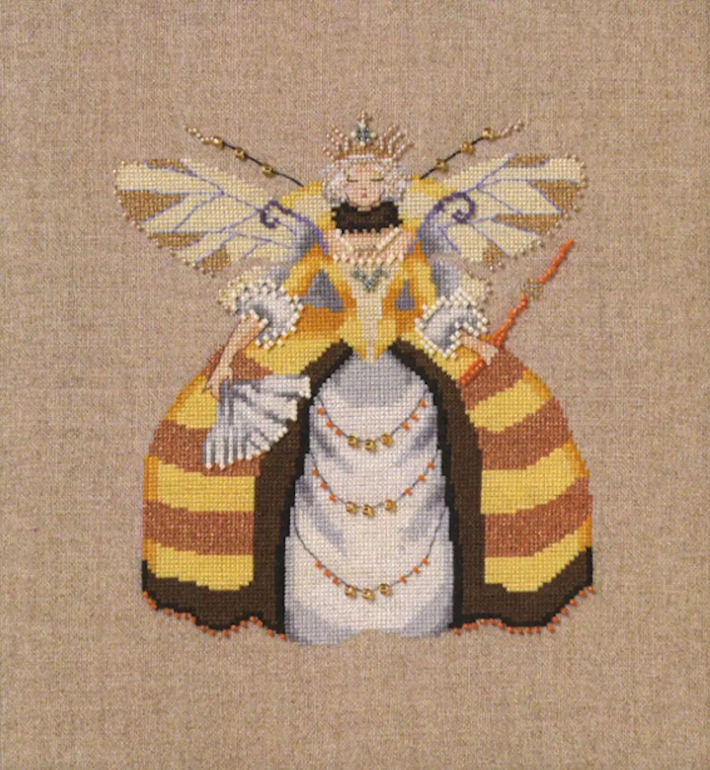Золотая коллекция счетный Набор для вышивки крестом Miss Queen пчела ОСА богиня