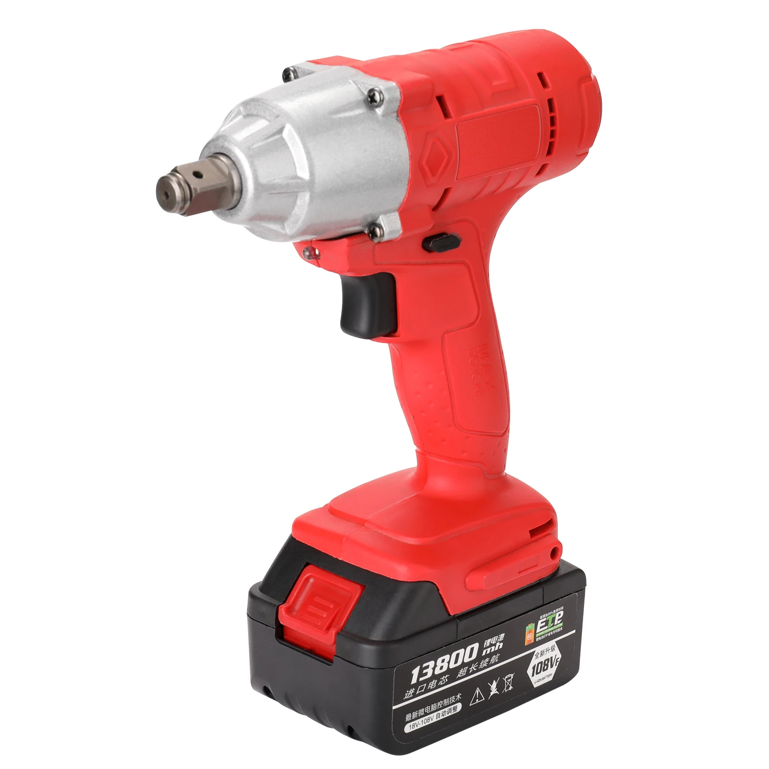 Красный беспроводной электрический гаечный ключ 320нм 1/2 дюйма драйвер литиевая