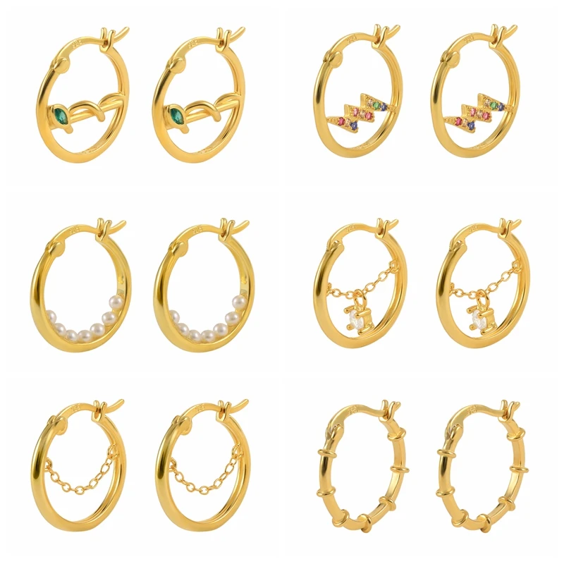 

Женские необычные серьги CANNER из стерлингового серебра 925 пробы с искусственным жемчугом