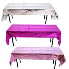 Фольга скатерть одноразовые крышка стола прямоугольная блеск скатерти одежда для свадьбы, дня рождения украшения 2021