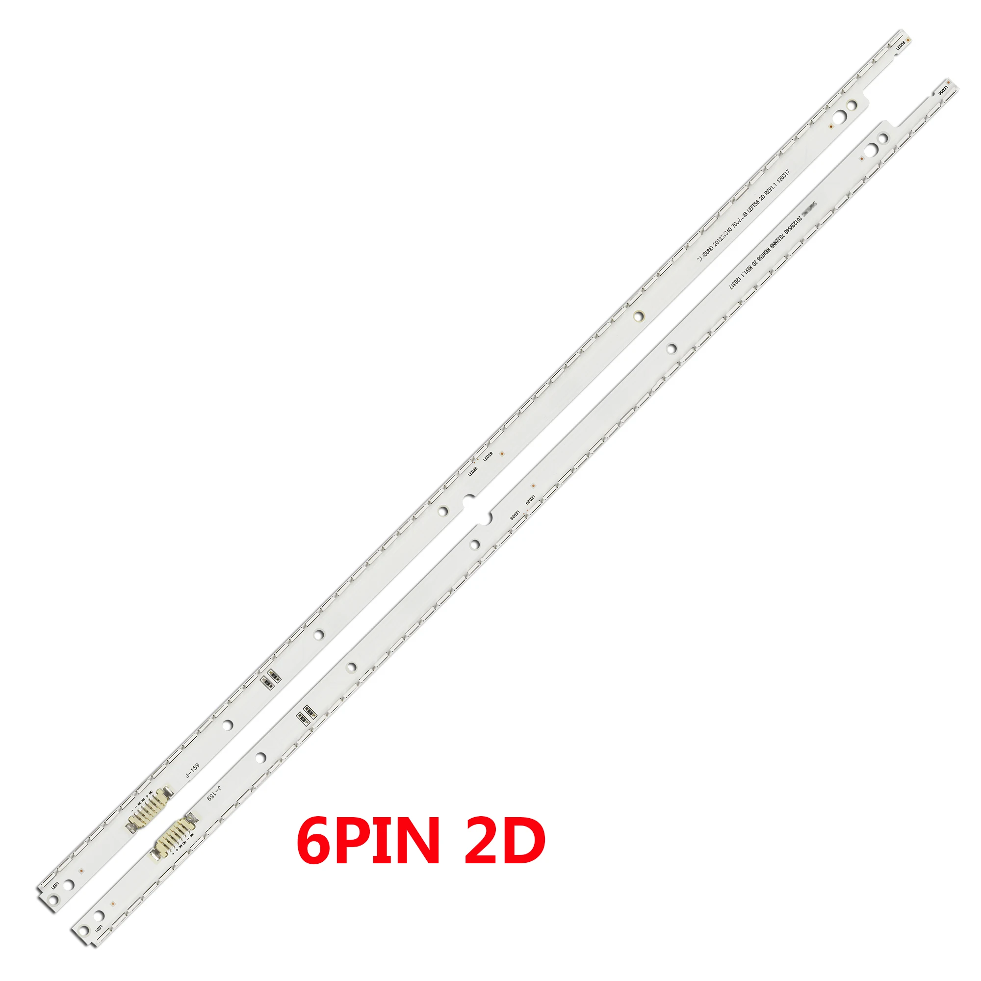 

Светодиодная лента для подсветки Samsung UA40ES6100J UE40ES5500 2012SVS40 7032NNB RIGHT56 LEFT56 2D, 2 шт., 56 светодиодов, 500 мм