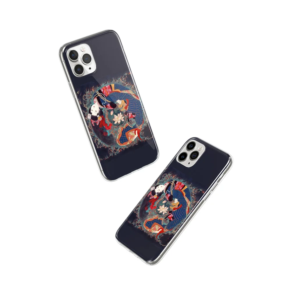 

Chinese Classical Women Pattern Back Shell Cover Case for IPhone 11 Mobile Protection Case 6.1'' Phone Back Cover Accessories