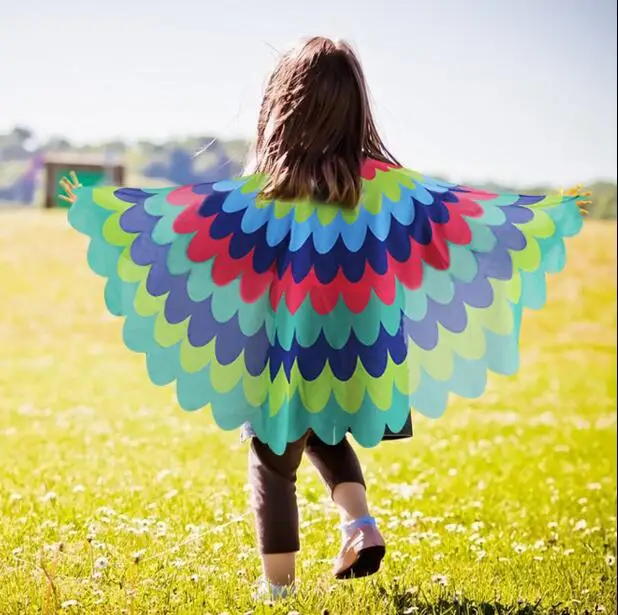 Детская накидка в виде крыла бабочки павлина подарок для вечерние летняя
