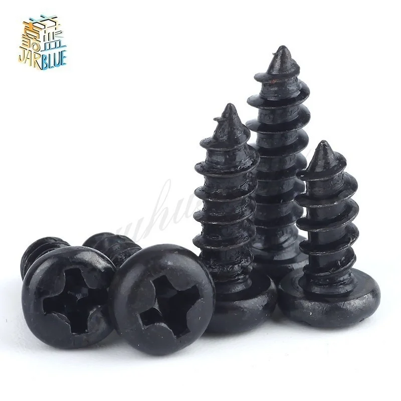 

100 шт. M1.4 M1.7 M2 M2.3 M3 PA с головкой Филлипса ноутбук Micro Винты полукруглой головкой саморезы электронные небольшой дерево Винты SS03