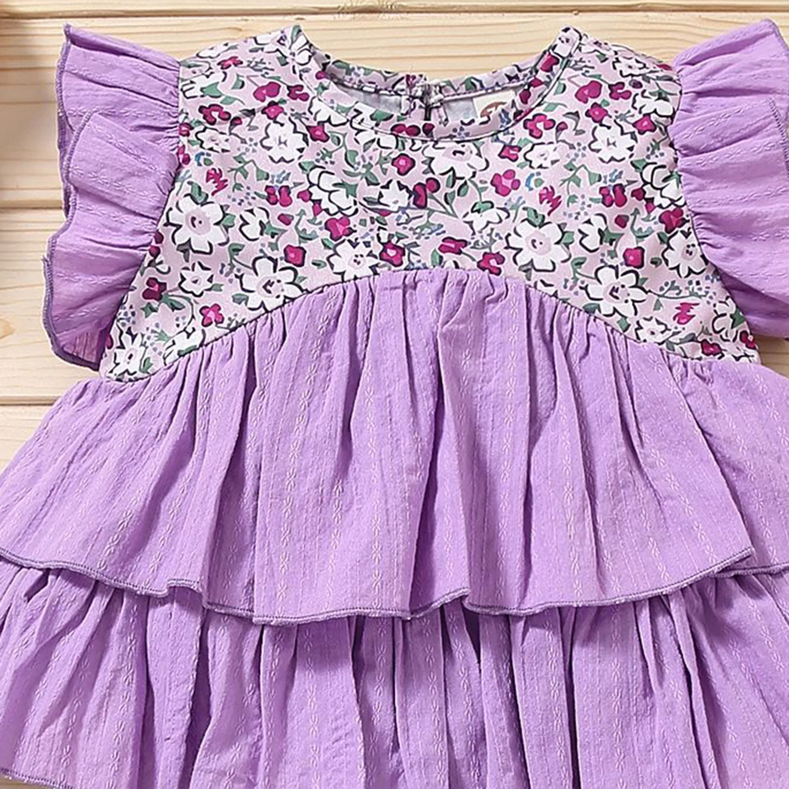 Для маленьких девочек одежда для детей ясельного возраста с украшением в виде