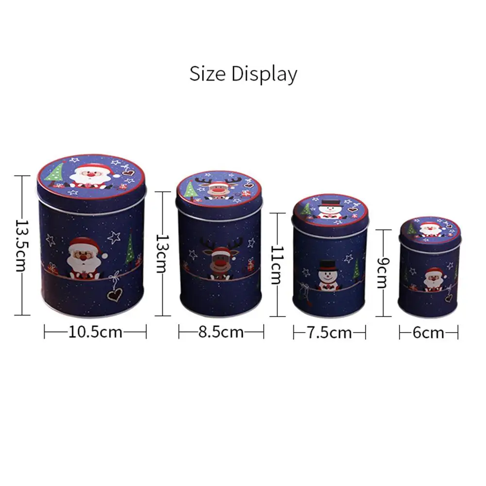 4 шт./компл. Новинка Рождество тисненые конфеты печенье в подарок коробка для