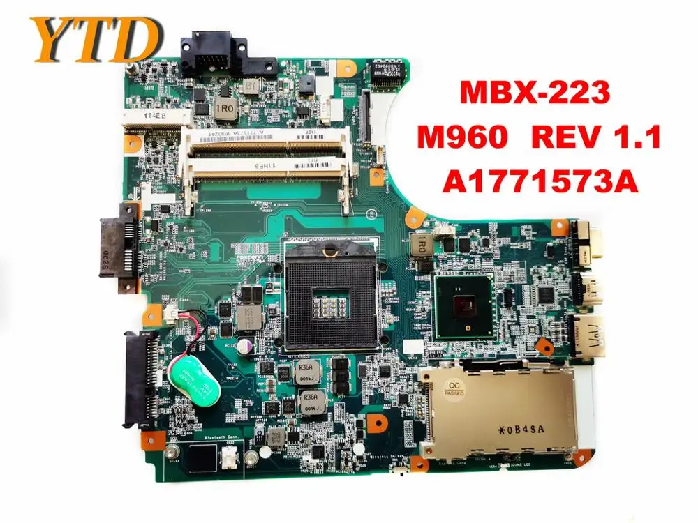 Original for SONY MBX-223  laptop motherboard MBX-223  M960  REV 1.1  A1771573A   tested good free shipping