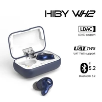 hiby wh2 bluetooth 5 2 wireless single dynamicdual ba available earphones adjustable digital crossover ipx4 ldac uat