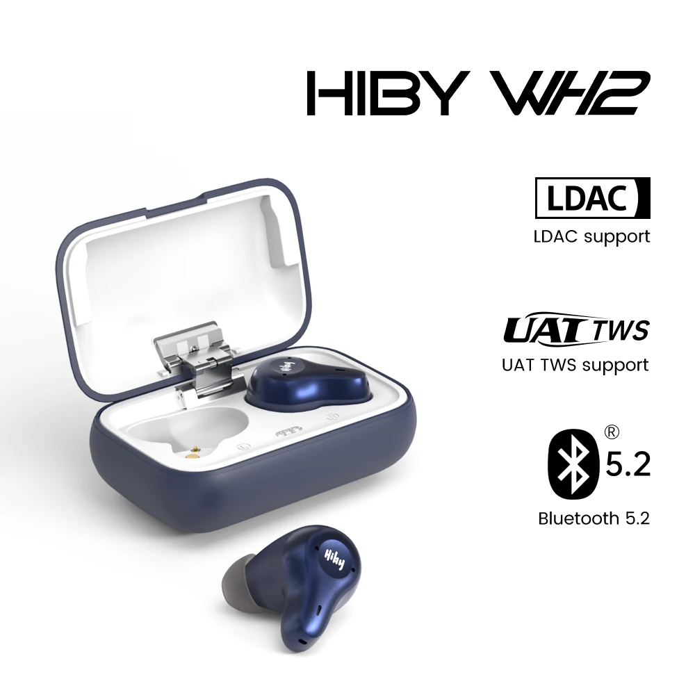 HiBy WH2 Bluetooth 5.2 Wireless Single dynamic/Dual BA available Earphones Adjustable digital crossover IPX4 LDAC UAT | Электроника
