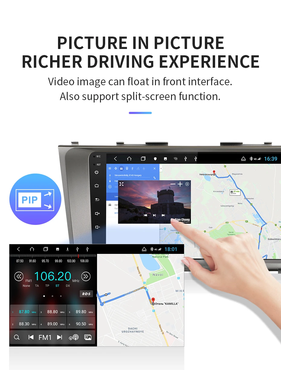 Isudar H53 4G Android 1 Din Авто Радио для Toyota Camry 7 XV 40 2006-2011 Автомобильный мультимедийный gps 8 ядерный ОЗУ 4 Гб Камера DSP ips DVR