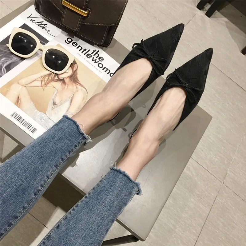 2020 летние женские туфли без задника модные шлепанцы с острым носком модельные