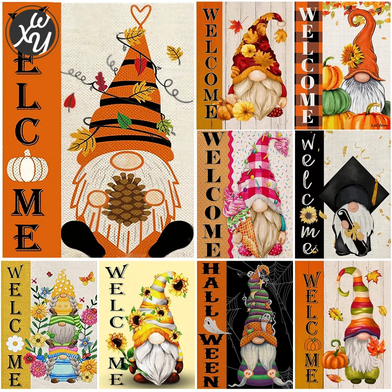 

Алмазная живопись «сделай сам», Набор для вышивки крестиком, картина Стразы для Хэллоуина, мозаика, Декор для дома