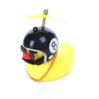 Резиновая утка игрушечный автомобиль украшения Желтая утка украшения приборной панели автомобиля крутые очки Утка с пропеллером шлем