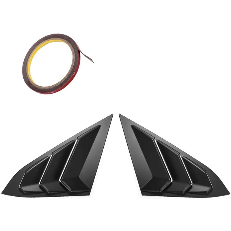 

Window Louver Cover, Rear Louver Frame Vent, Car Window Decoration Rear Windshield Side Vent, for Honda Civic 2016-2020