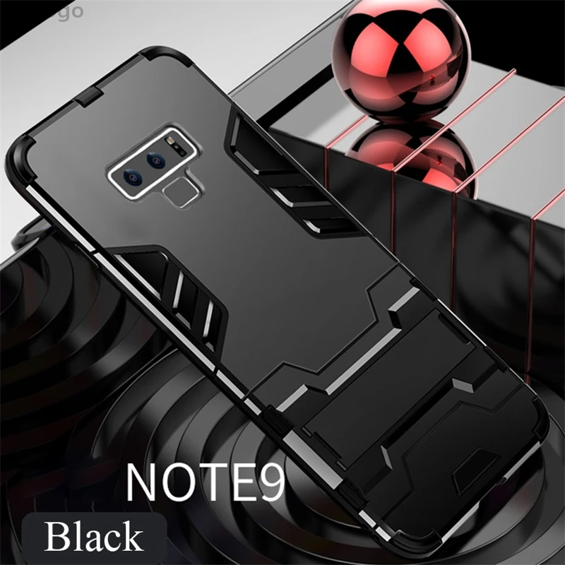 Shockproof Lightweight Case For Samsung Galaxy Note 5 8 9 Hybrid Armor Kickstand Phone Cases S8 S9 Plus DYee |