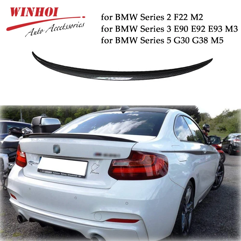 Настоящий автомобильный спойлер из углеродного волокна для BMW 2/3/5 серии F22 M2 E90 E92