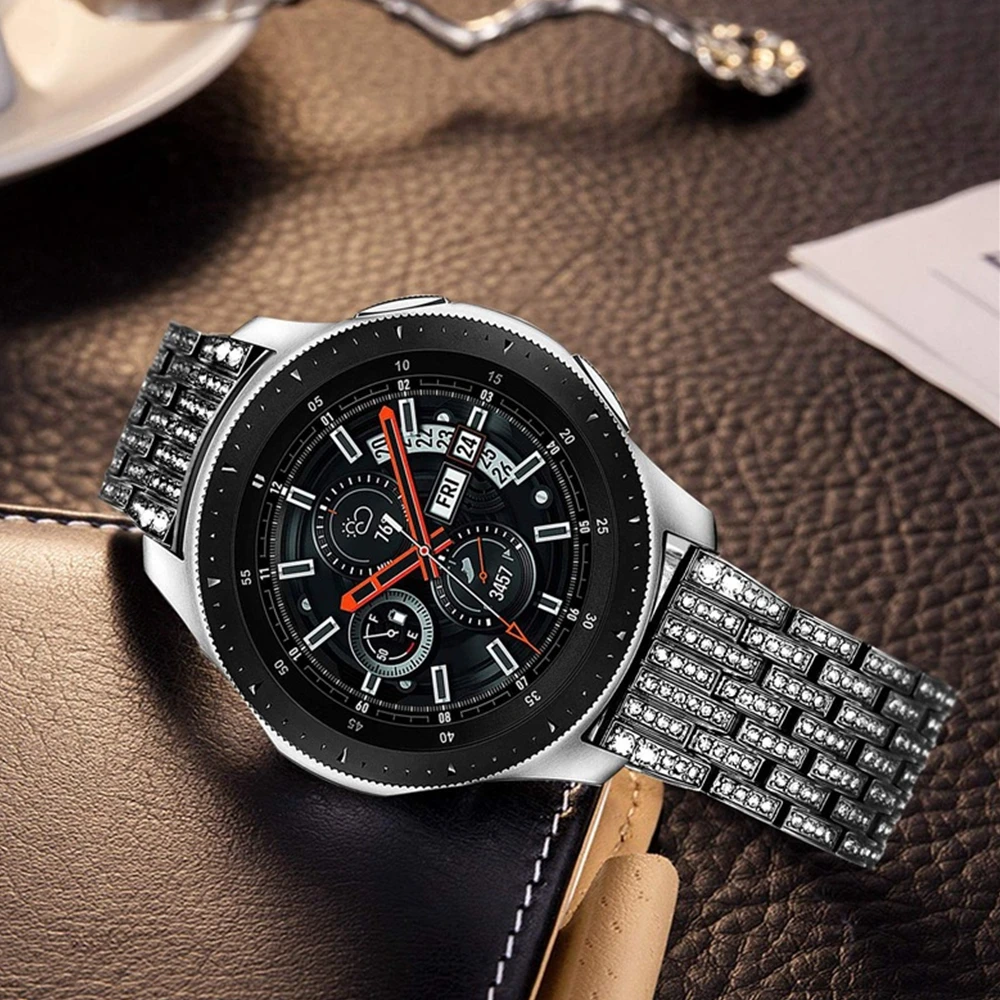 Браслет pulseira для amazfit bip ювелирный ремешок samsung gear s3 frontier/galaxy watch 46 мм/active 2 22 мм 20