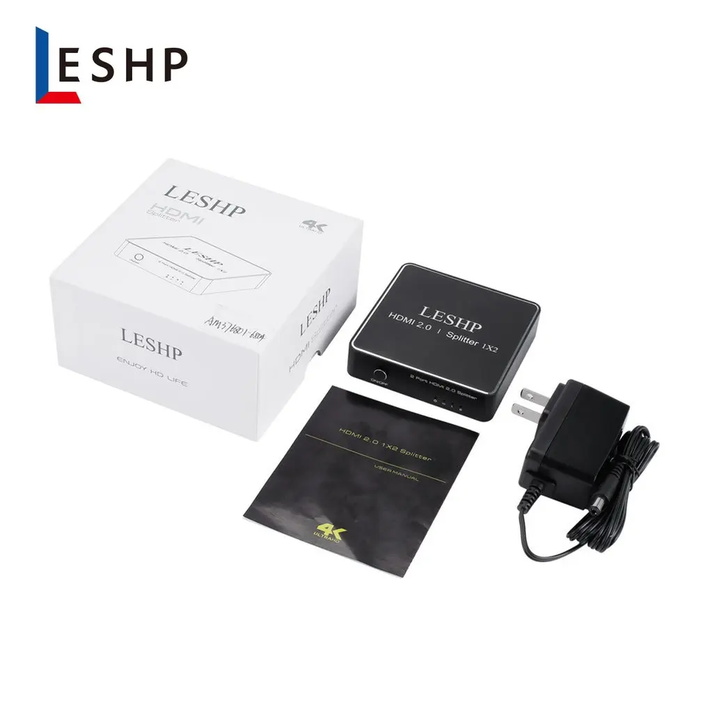 1080P HDMI 2 0 1x2 сплиттер поддержка s Full HD 4x2K 3D один вход на два выхода Поддержка видео