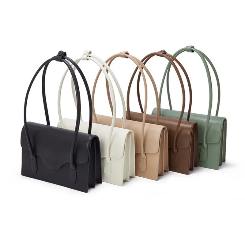 

Korean Style Spring 2021 New Women's Single Shoulder Carrying Envelope Bag Solid Color Casual Underarm Bag D856