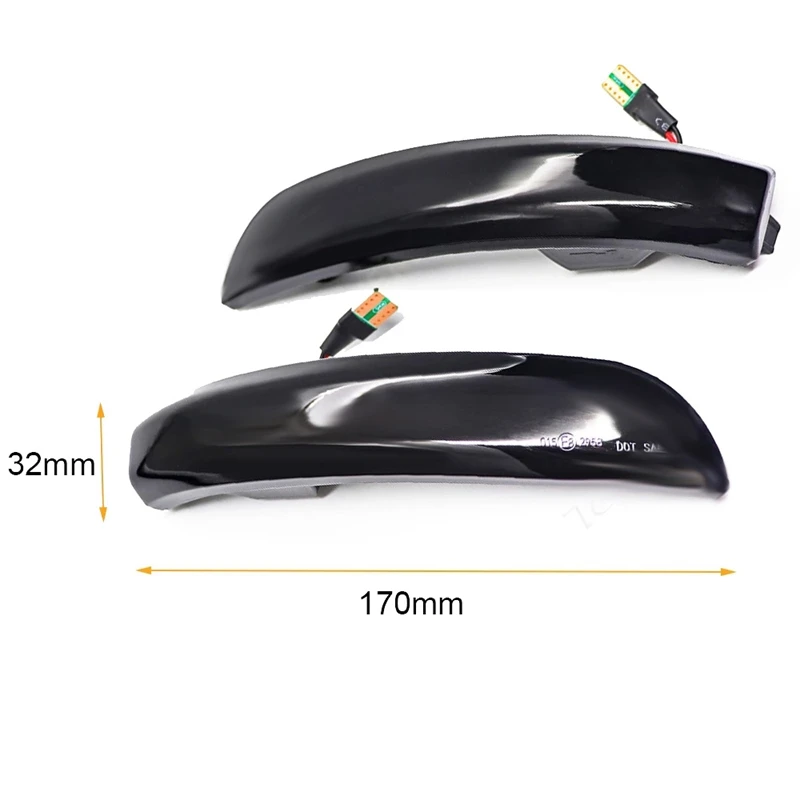 

Car LED Dynamic Rearview Mirror Light Turn Signal Indicator for Ford Escape Kuga II Eco Sport 2013 - 2019 Blue Light