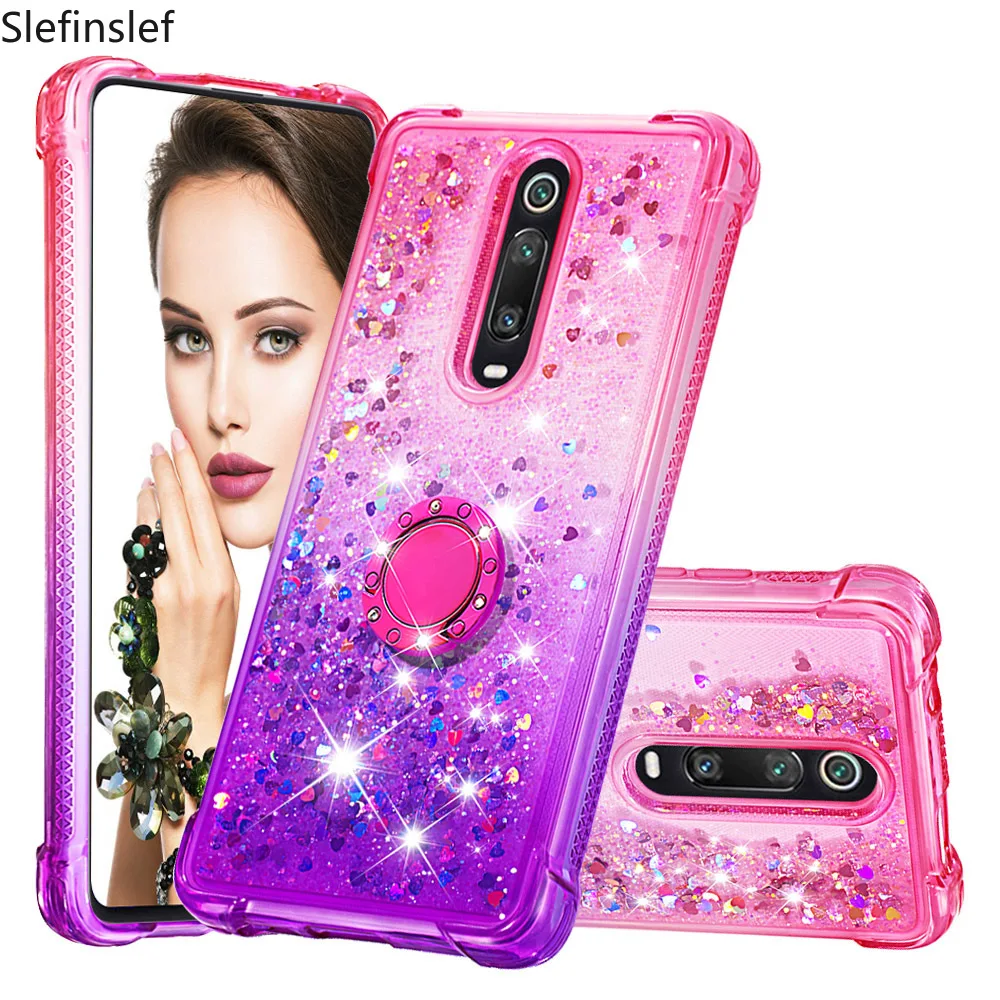 Чехол для телефона девочек и женщин Xiaomi Redmi K20 K20Pro 7A градиентная серия с зыбучим