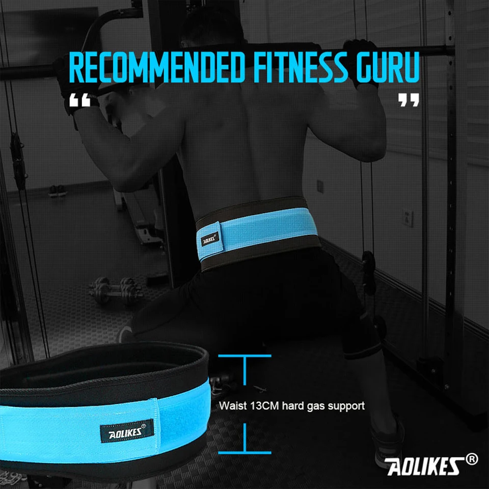 AOLIKES по бегу спортивный пояс с Поддержка приводного ремня Фитнес тренажерный зал