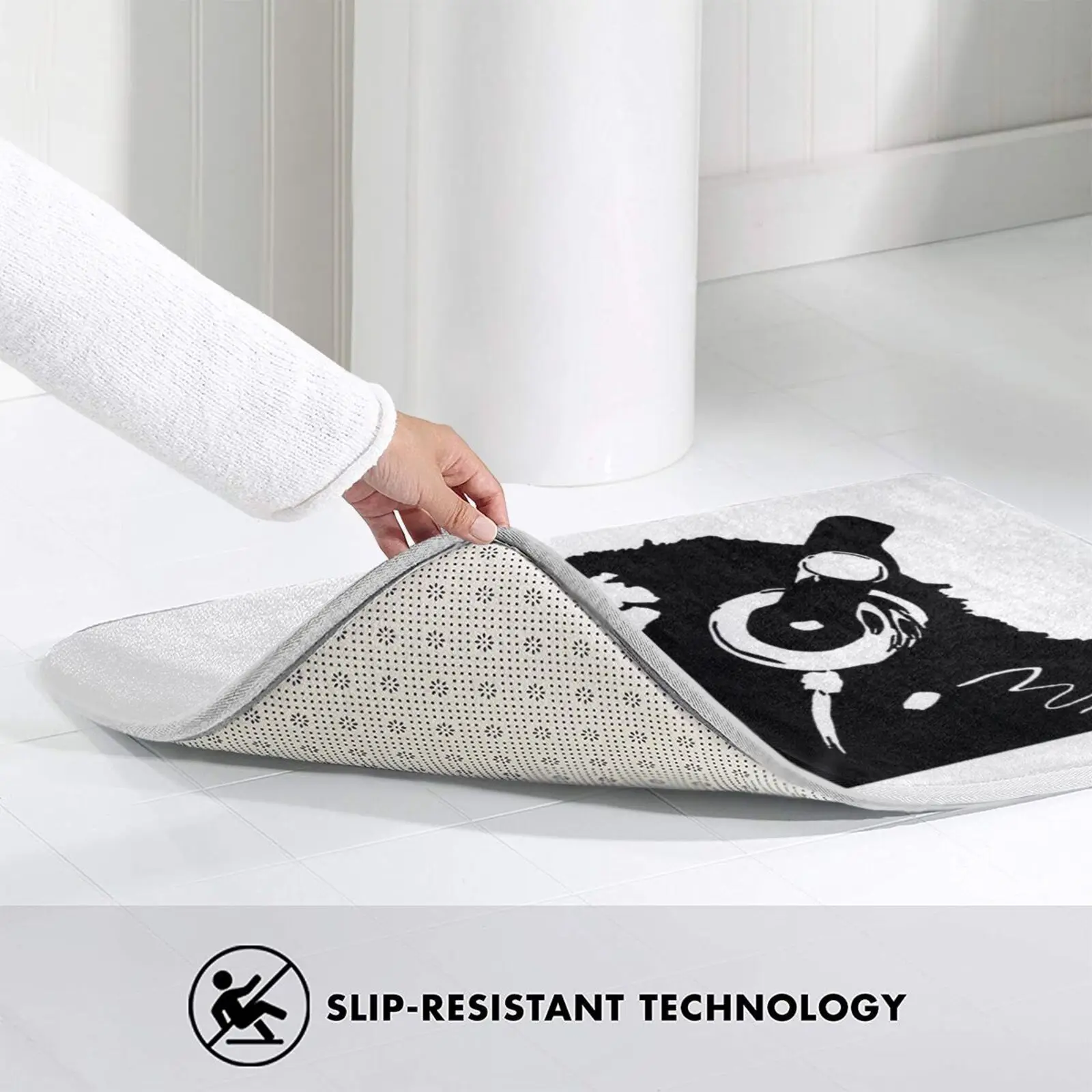 Бэнкси Thinker обезьяна наушники коврик ковер анти-скольжение Спальня входная дверь