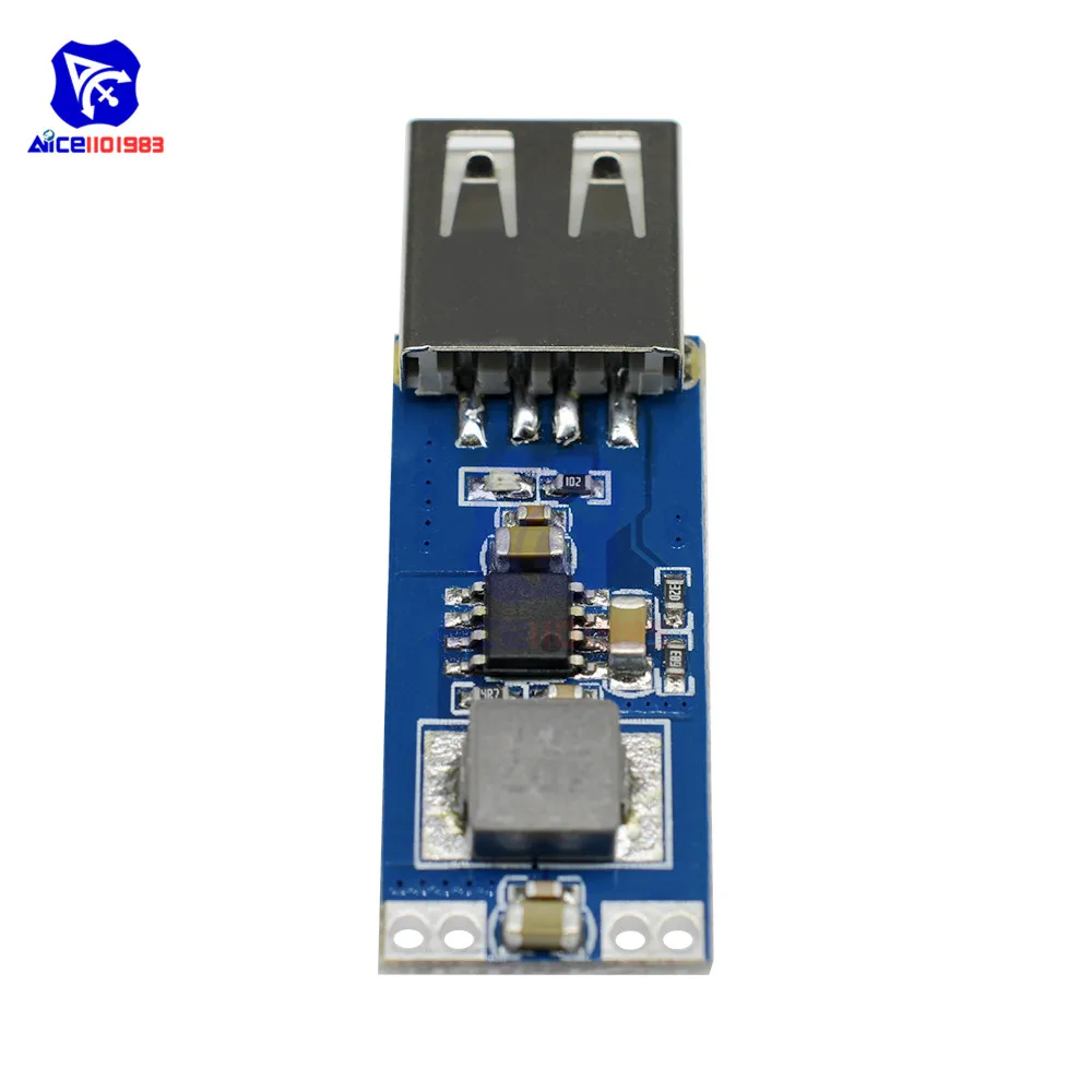 Модуль повышения мощности diymore USB 3 в В 7 4 2 до 5 1 А плата преобразователя|dc-dc 3v|dc-dc