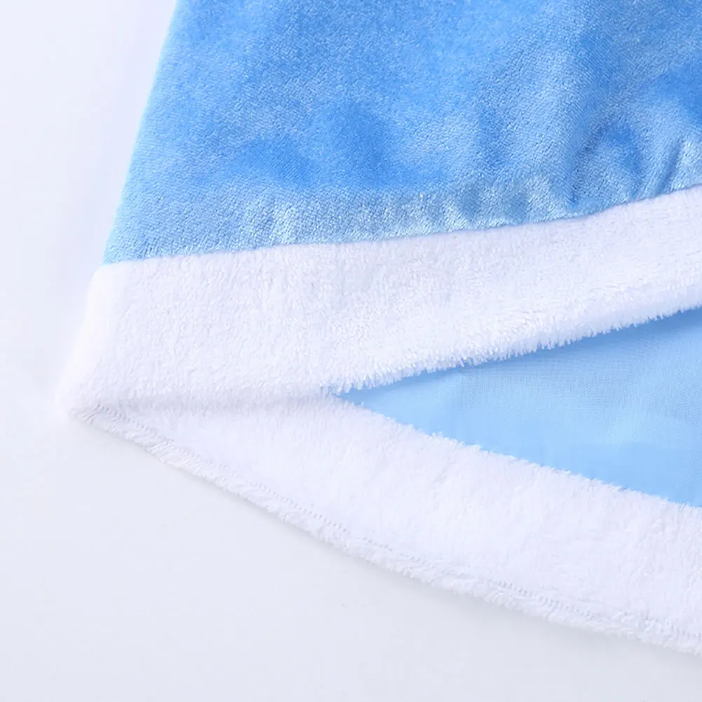 Зимняя женская Принцесса красная синяя накидка с капюшоном Женский карнавальный