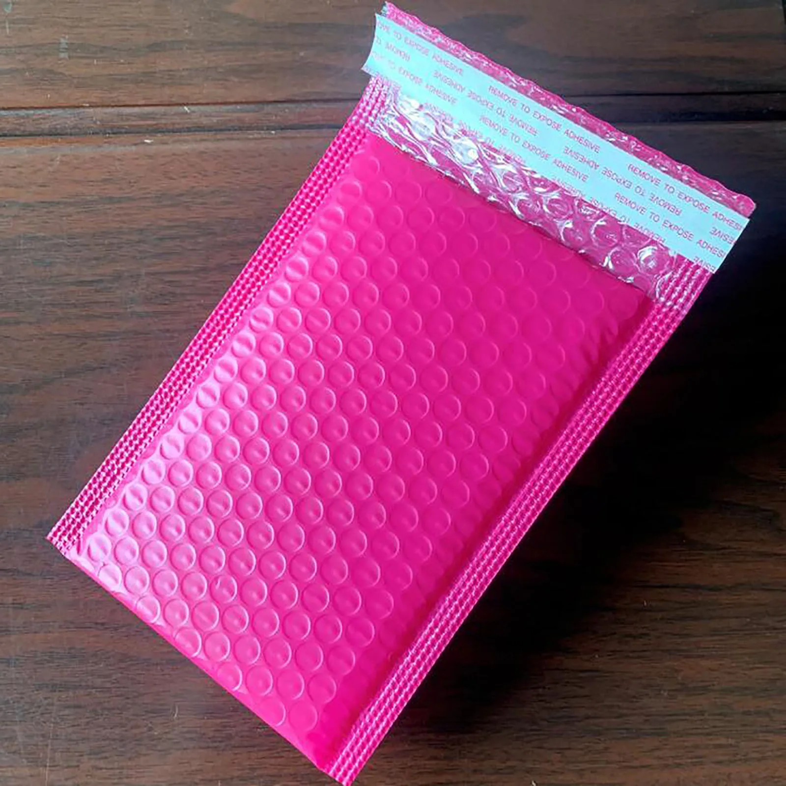 

Bubble Mailers Padded Envelopes Lined Poly Mailer Self Seal Hot Pink 100Pcs Shipping Envelope With Bubble Packaging Bags Courier