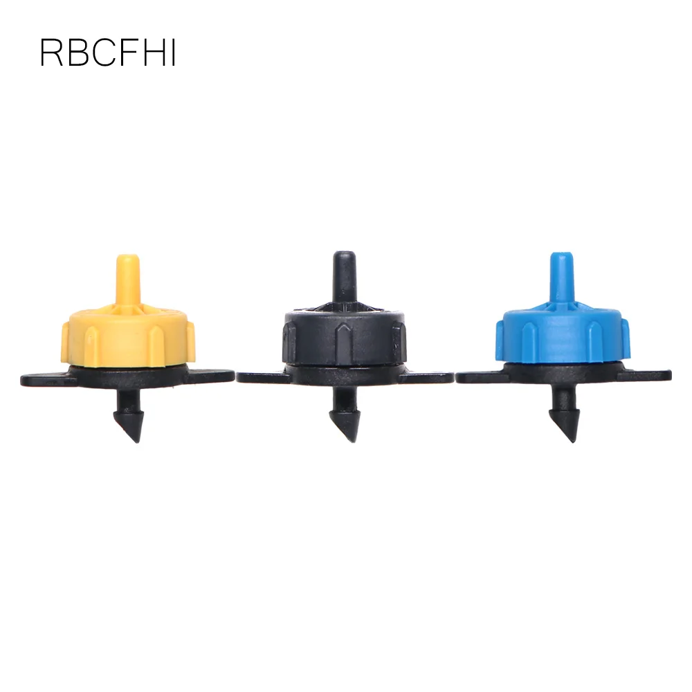 RBCFHl 100PCS 2L 4L 8L Garden plant Water Micro Flow Regulator Irrigation Drippers Fixed Flow Pressure Compensating Emitter Head