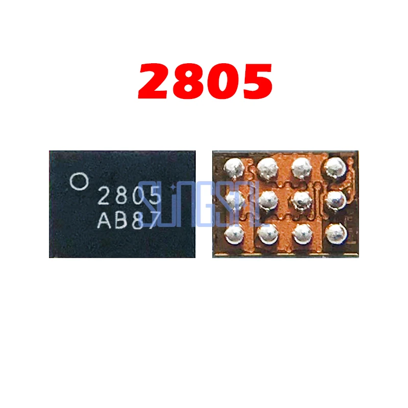 10 шт./лот 2805 12pin зарядная плата ic для OPPO R11S R17 A5 A3S A7 A312 | Электронные компоненты и