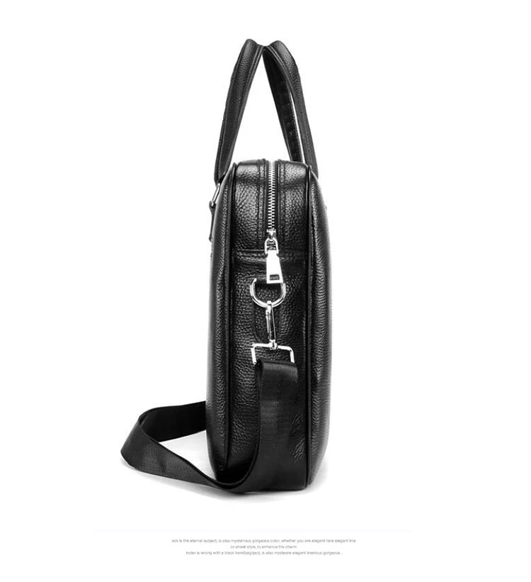 Брендовые мужские сумки мужской портфель из натуральной кожи деловая сумка для