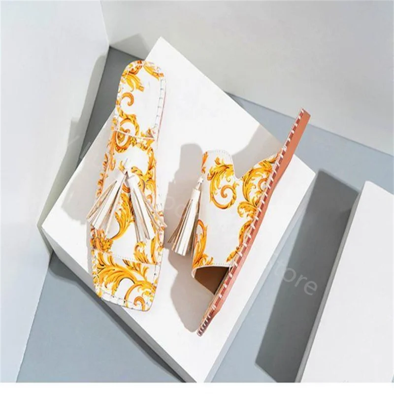 

Slippers women's flat heel Pu solid color women's sandals